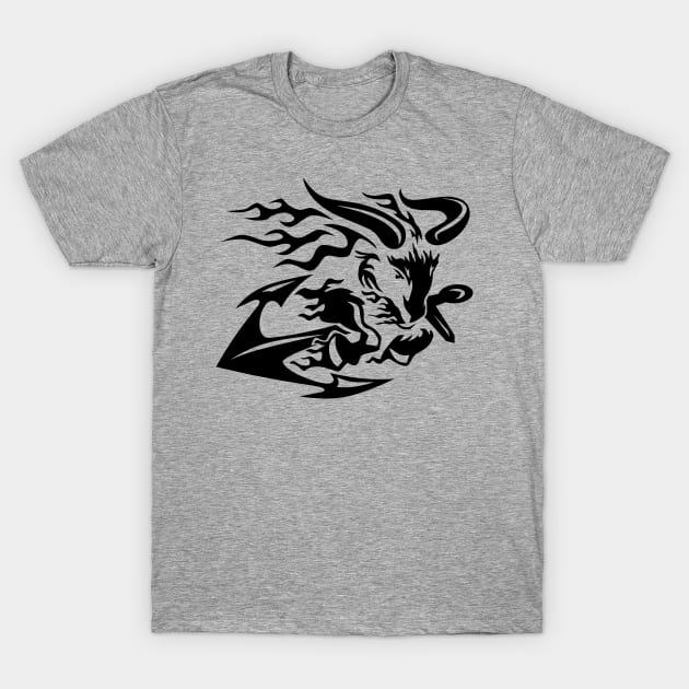 Goat with Anchor T-Shirt by hobrath